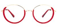 Juliette Round Red Eyeglasses - 1
