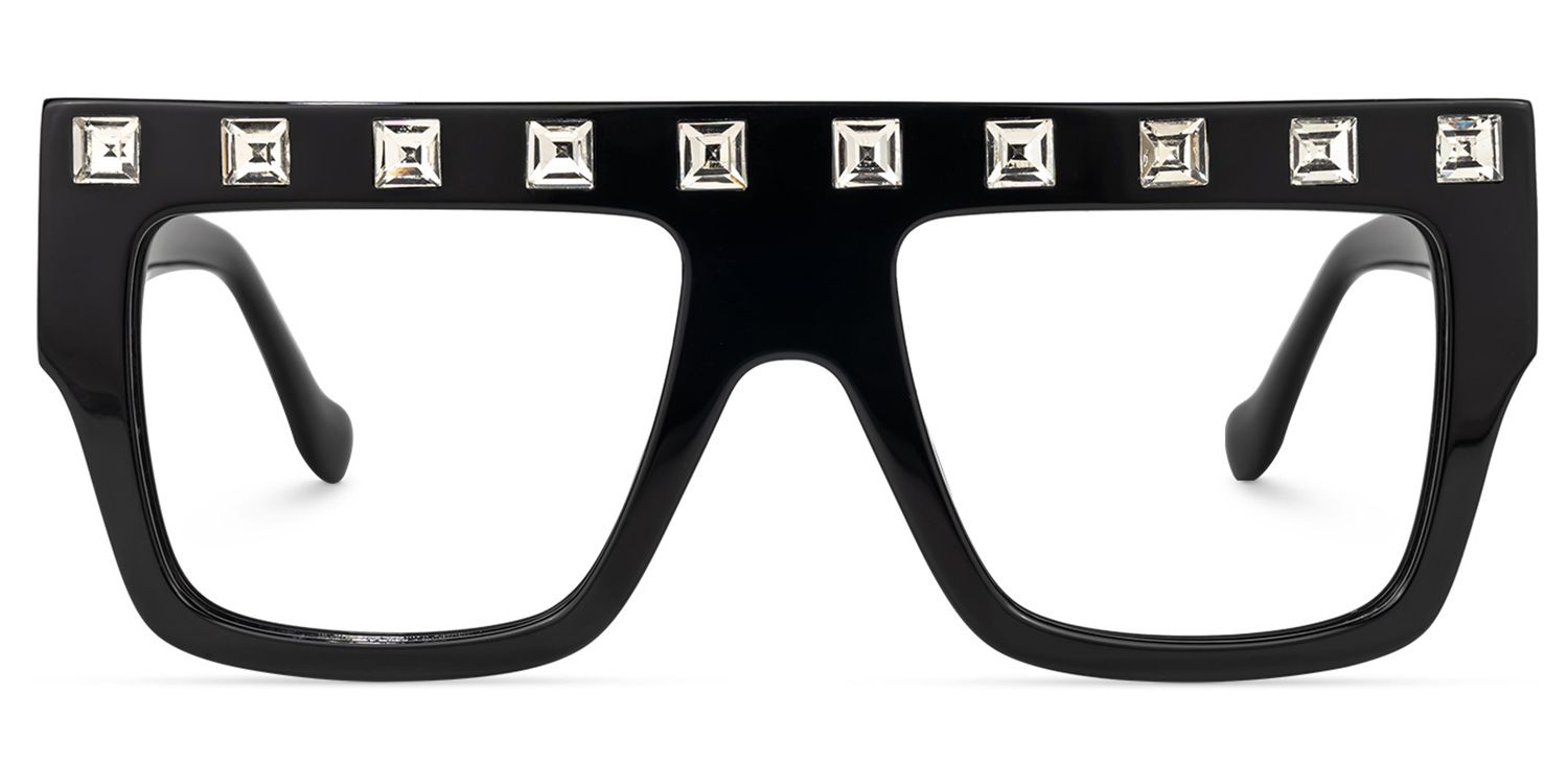 Agustin - Square Black Eyeglasses product detail 2