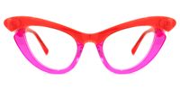 Blackwell - Browline Red Eyeglasses | Vooglam Angle View