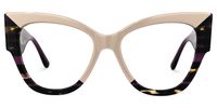 Tovar - Square Brown Eyeglasses | Vooglam Angle View