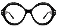 Round Black Eyeglasses | Vooglam.com Angle View