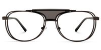 Rosado - Aviator Brown Eyeglasses | Vooglam Angle View