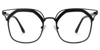 Whitfield - Square Black Eyeglasses | Vooglam Angle View