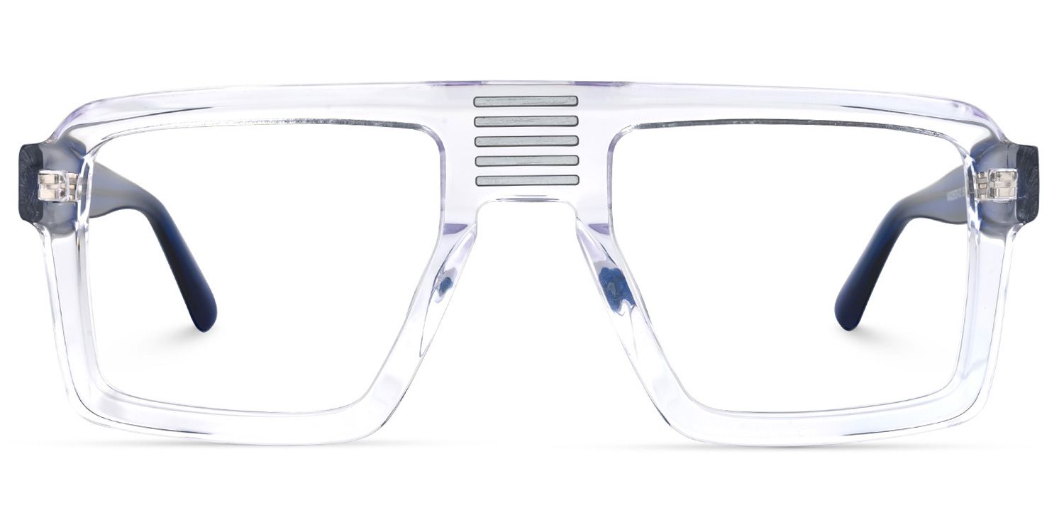 Russeau - Aviator Crystal Eyeglasses | Vooglam Angle View