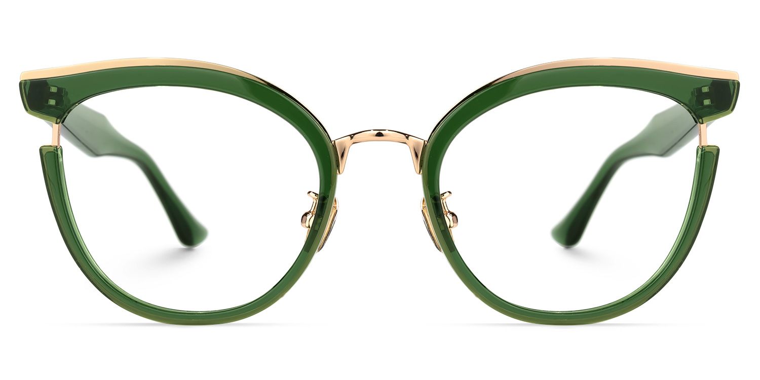 thumbnail image 2 of SPEXX Eyewear Classic Vintage Retro Sunglasses - Gold Frame / Green Glass Lenses 2 of 3