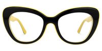 Joselito - Cat Eye Yellow Eyeglasses | Vooglam Angle View