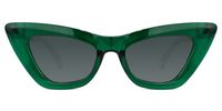 Jeanette - Cat Eye Green Sunglasses | Vooglam Angle View