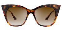 Gwin - Cat Eye Tortoise Sunglasses | Vooglam Angle View
