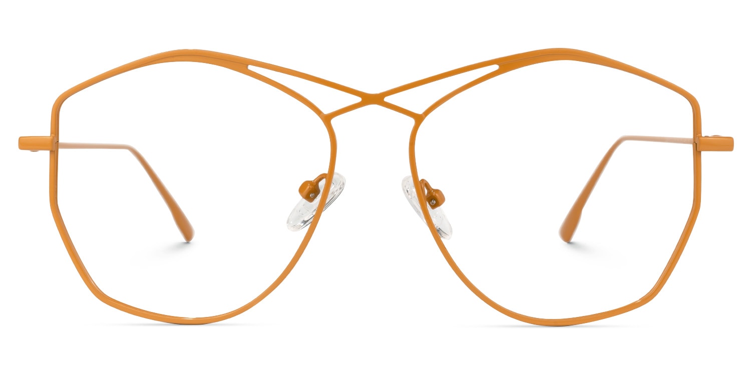 

Hicks - Geometric Orange Eyeglasses