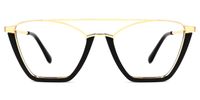 Guinto - Aviator Black Eyeglasses | Vooglam Angle View