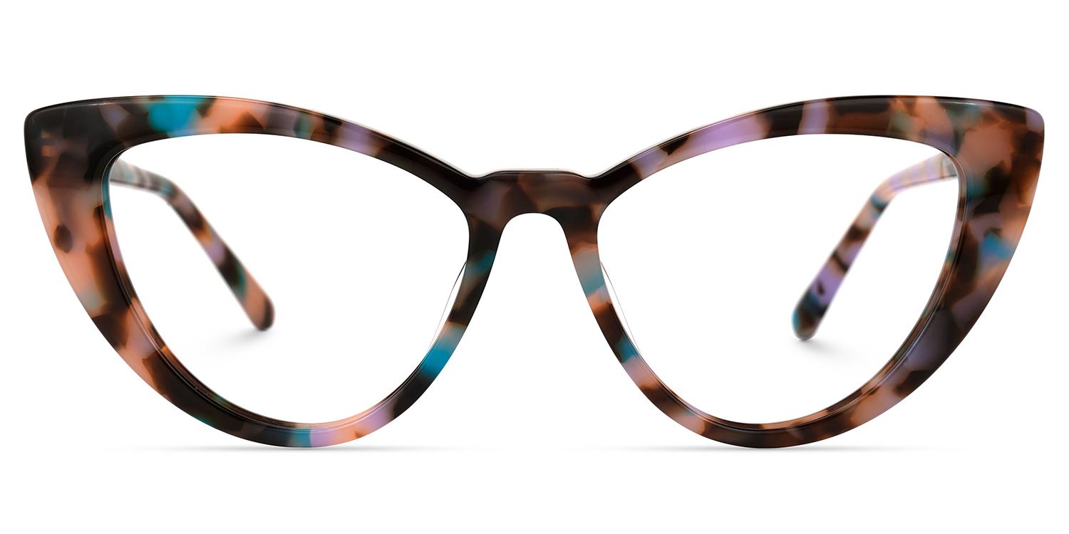 Jimenez - Cat Eye Floral Eyeglasses | Vooglam Angle View