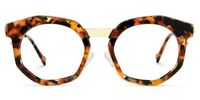 Basisky - Geometric Tortoise Eyeglasses | Vooglam Angle View
