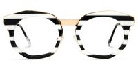 Basisky - Geometric Pattern Eyeglasses | Vooglam Angle View