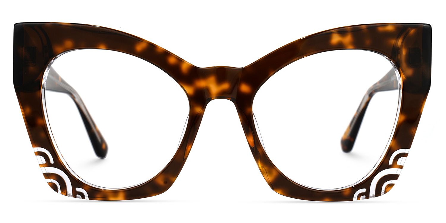Lozano - Cat Eye Tortoise Eyeglasses | Vooglam Angle View