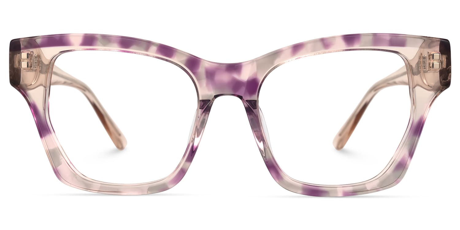 

Velasco - Square Purple/Pattern Eyeglasses