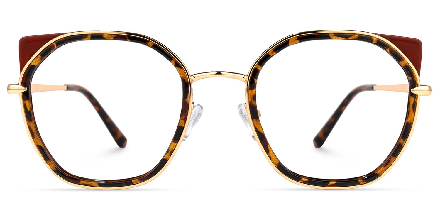 Dawkins - Cat Eye Tortoise Eyeglasses | Vooglam Angle View