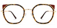 Dawkins - Cat Eye Tortoise Eyeglasses | Vooglam Angle View