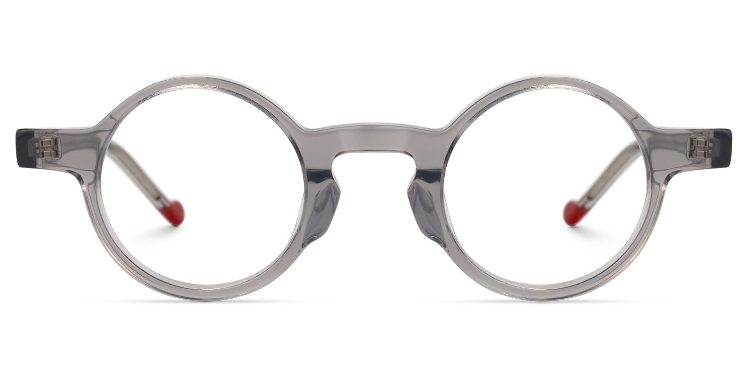 

Veronique - Round Grey Eyeglasses