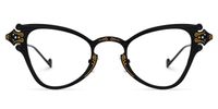 Chuchin - Cat Eye Black Eyeglasses | Vooglam Angle View