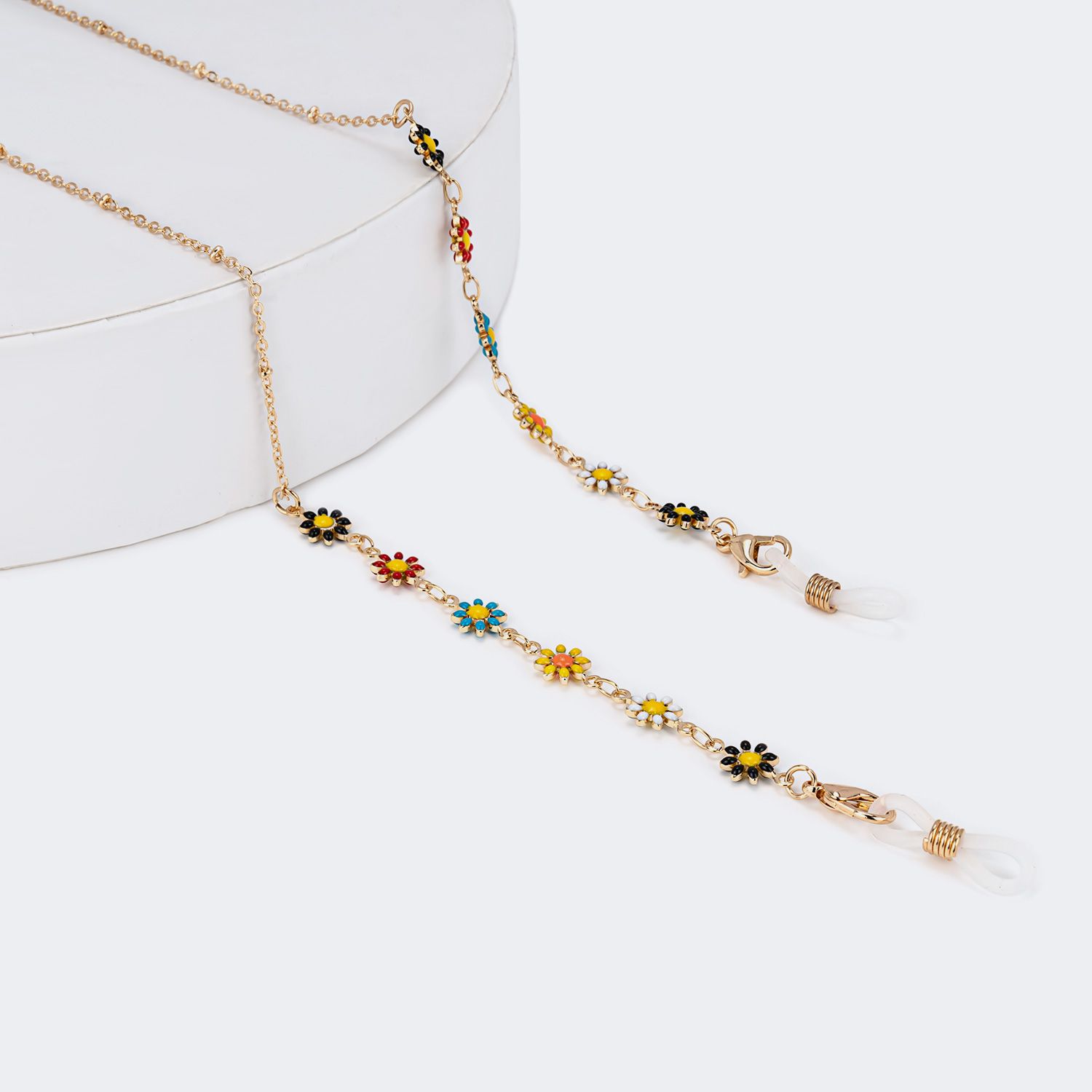 Elegant Sunflower Glasses Chains | Vooglam.com Angle View