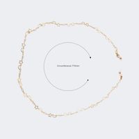 Lightweight Gold Glasses Chains | Vooglam.com Side View