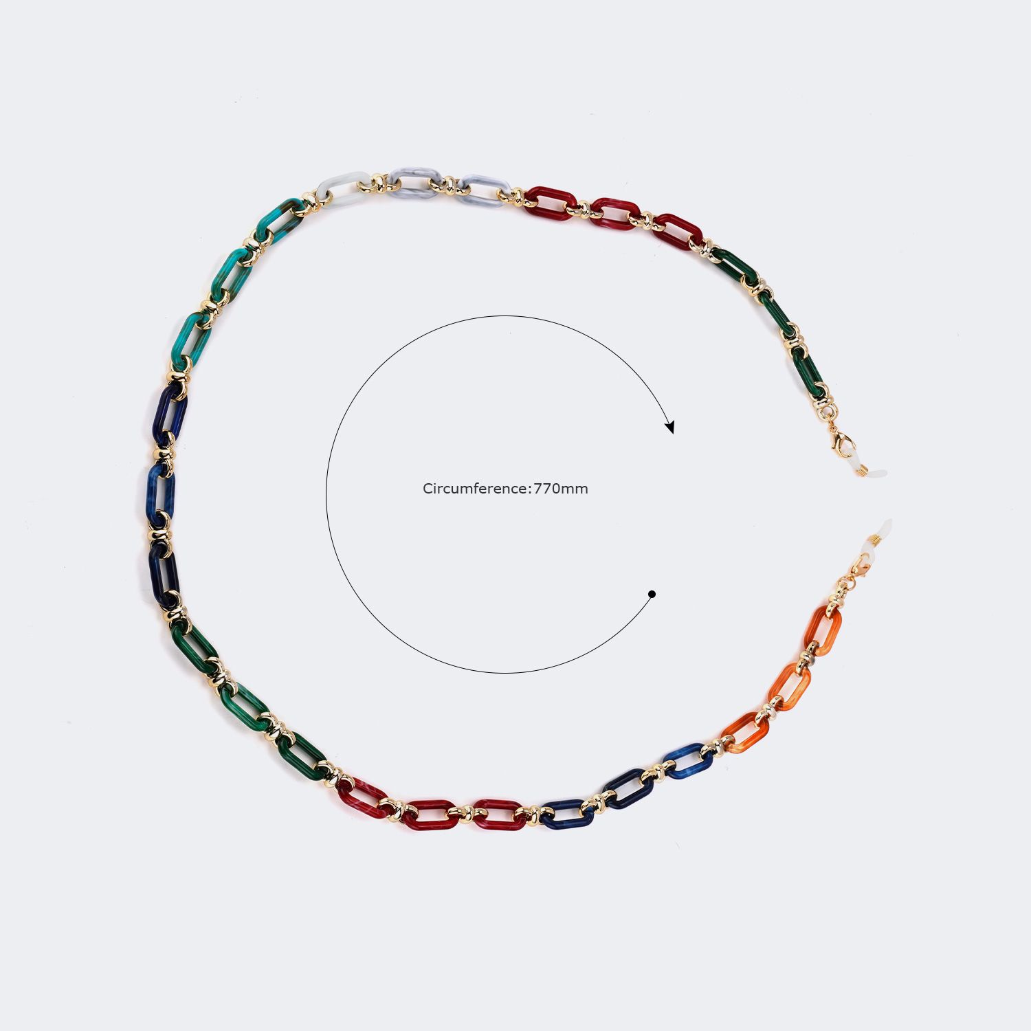 Multicolor Glasses Chains | Vooglam.com Side View