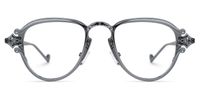 Twyman - Aviator Grey Eyeglasses | Vooglam Angle View