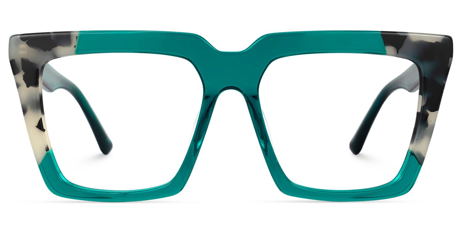 Zamudio - Square Green Eyeglasses product detail 2