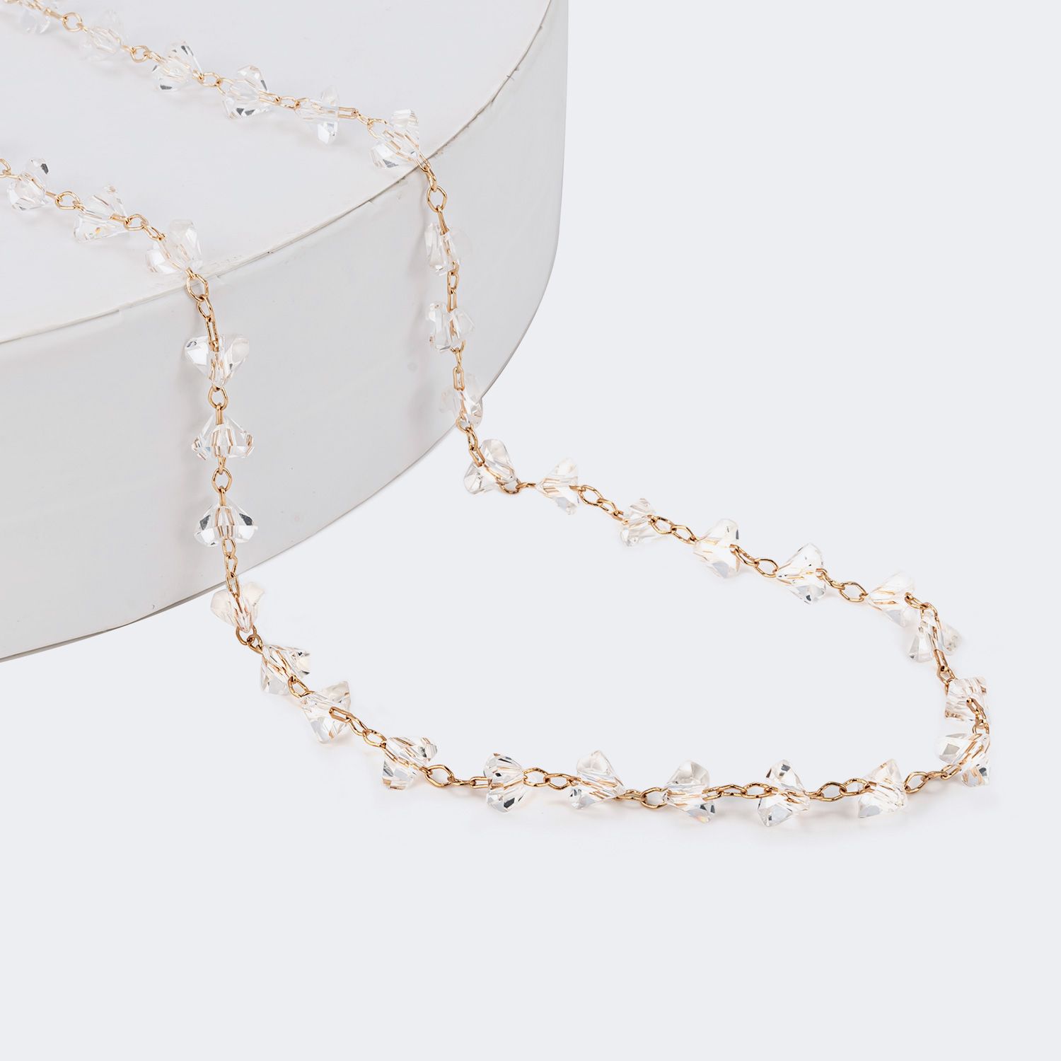 Fashinable Gold Glasses Chains by Vooglam.com - Angle View