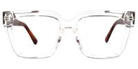 Zamora - Square Crystal Eyeglasses | Vooglam Angle View