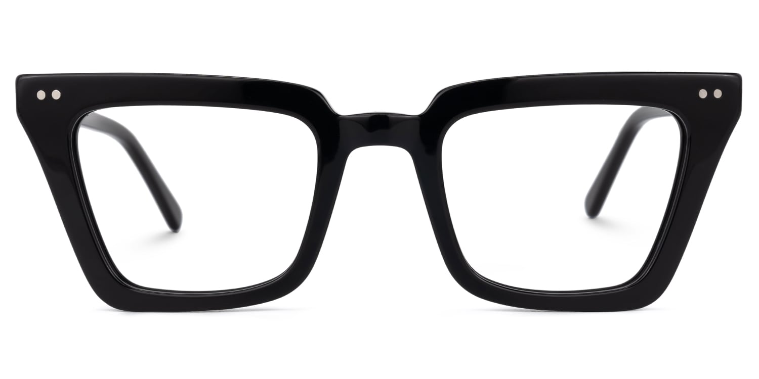 

Tschantz - Rectangle Black Eyeglasses