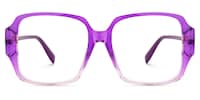 Bransby - Square Purple Eyeglasses - 1