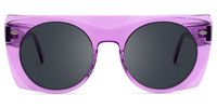 Karolina - Aviator Purple Sunglasses | Vooglam Angle View