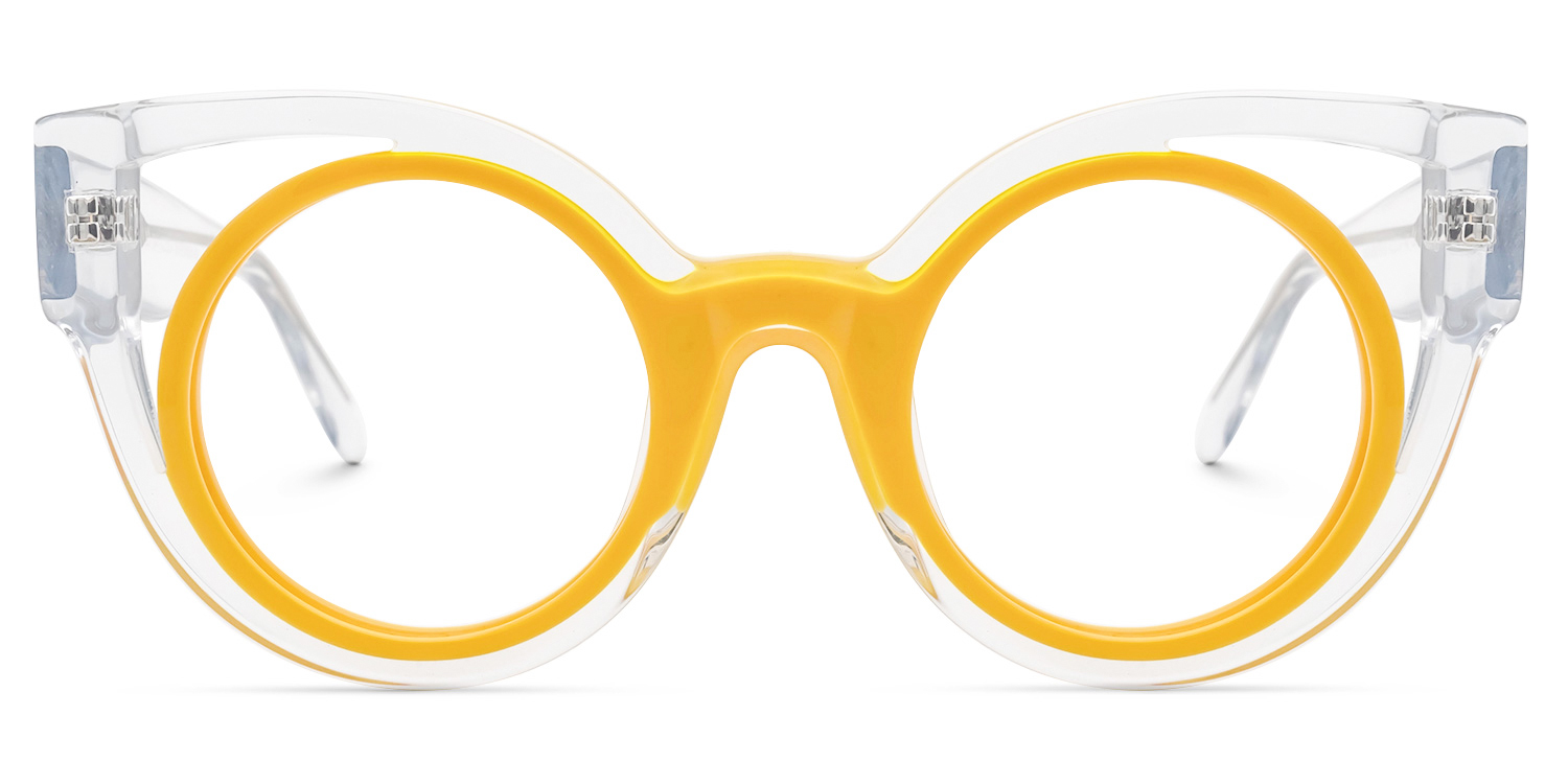 

Carreras - Cat Eye Yellow Eyeglasses