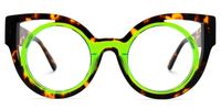 Carreras - Cat Eye Green Eyeglasses | Vooglam Angle View