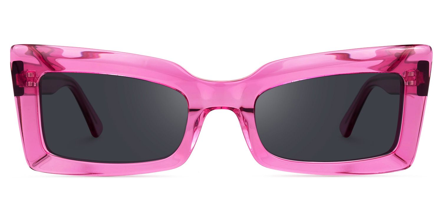 Melendez - Rectangle Pink Sunglasses product detail 2