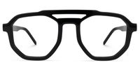 Mariela - Aviator Black Eyeglasses | Vooglam.com Angle View