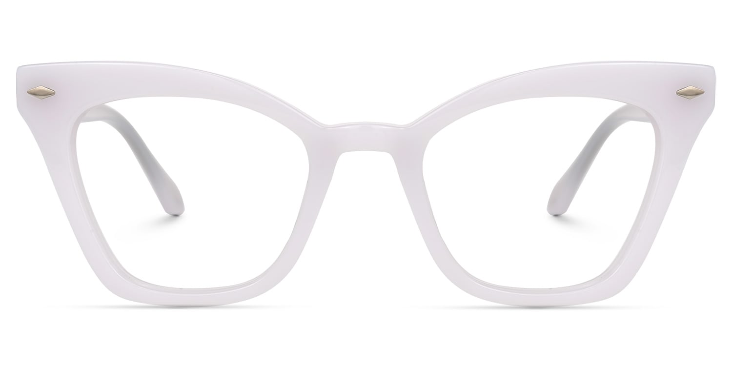 

Maene - Cat Eye White Eyeglasses