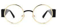 Ceballos - Round Gold Eyeglasses | Vooglam Angle View