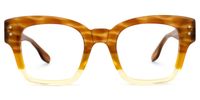 Wendell - Rectangle Brown Eyeglasses | Vooglam.com Angle View