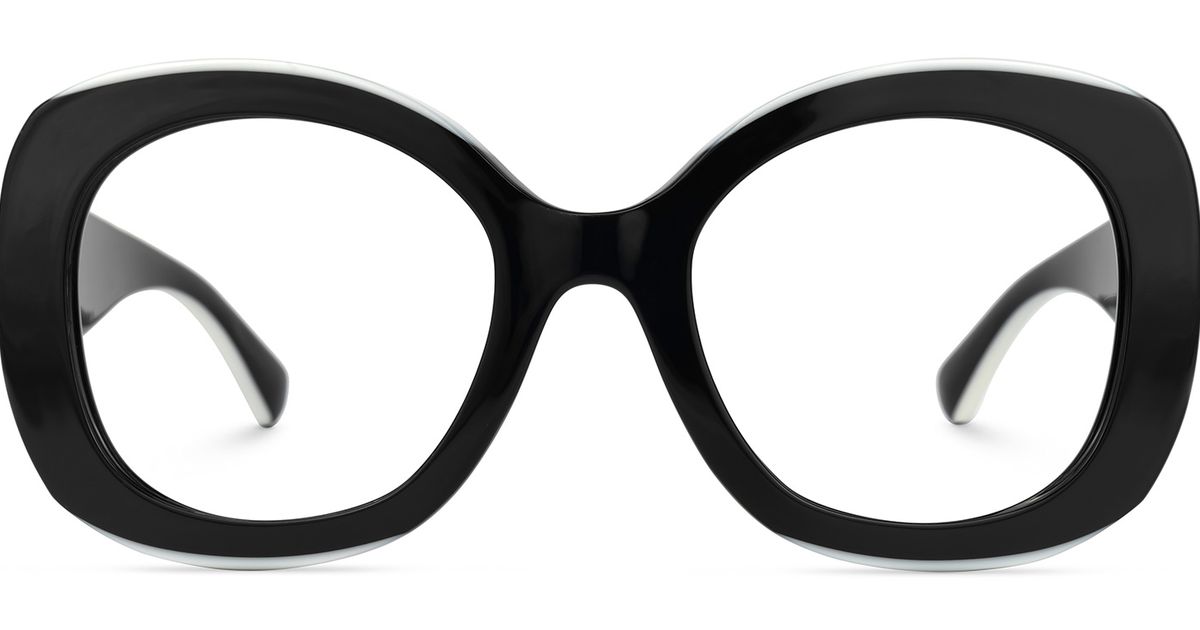 Tr90 Wood Grain Pure Black Frame Glasses Round Frame Glasses Frame Matte Black Lightweight Low Bridge Fit TR90 Eyeglasses - Monday main image 4