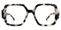 Mabelane - Square Tortoise Eyeglasses | Vooglam Angle View
