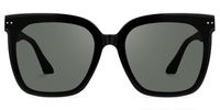 Maryjean - Square Black Sunglasses | Vooglam Angle View