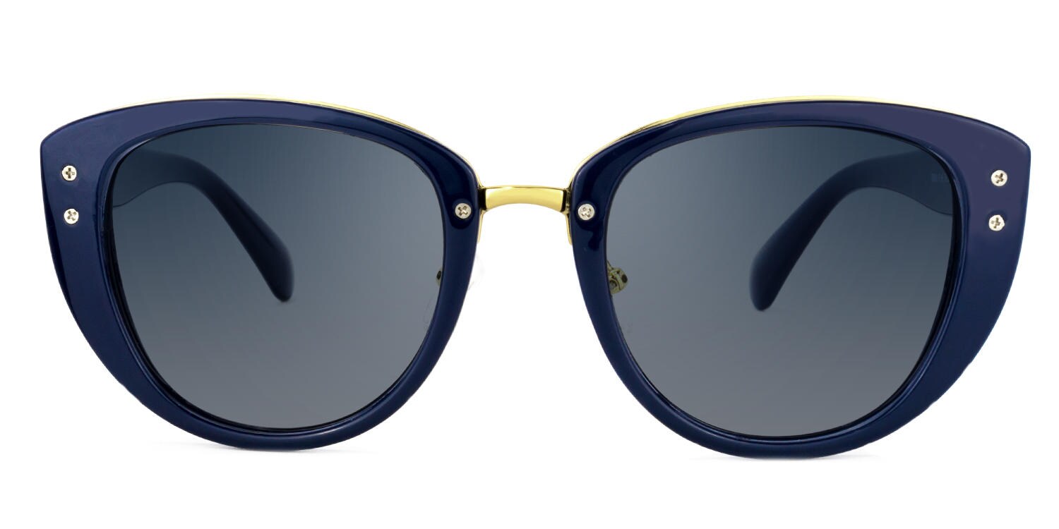 Gentry Cateye DarkBlue Sunglasses Vooglam