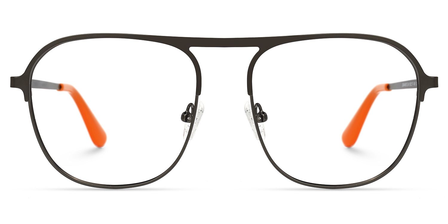 Abdalah - Aviator Dark/Brown Eyeglasses | Vooglam Angle View