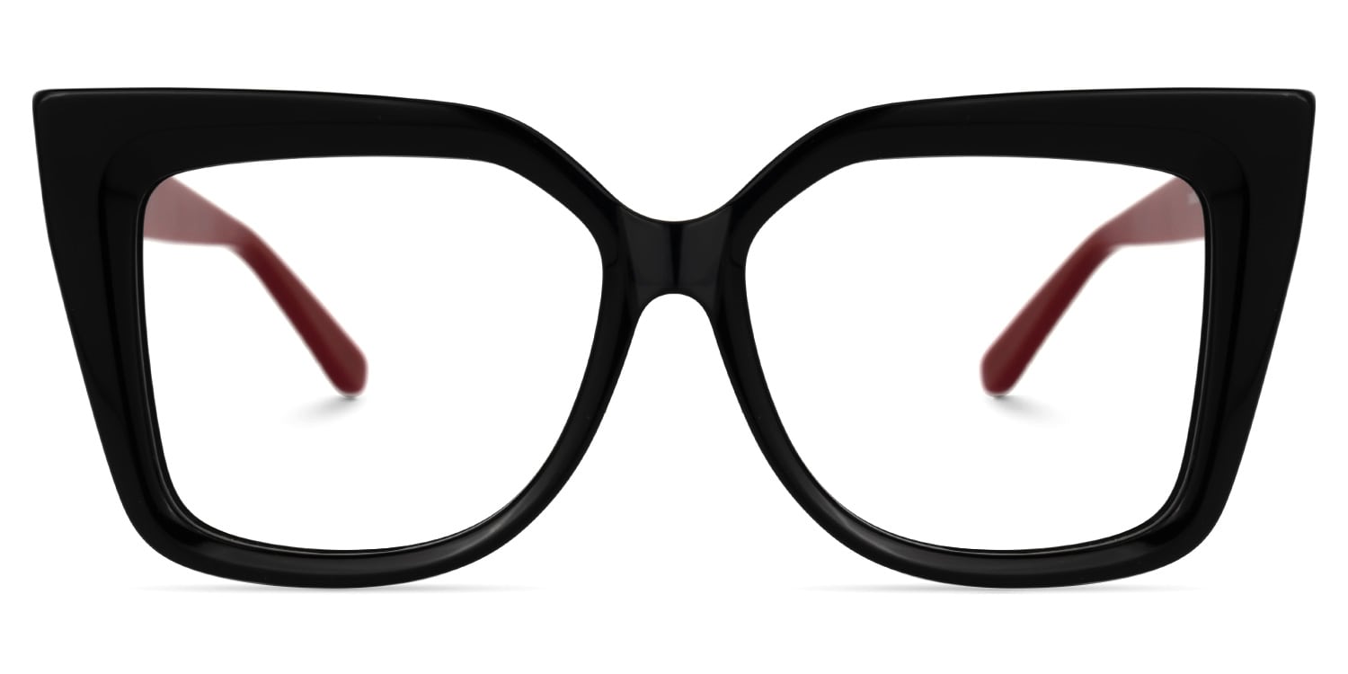 

Abha - Square Black Eyeglasses