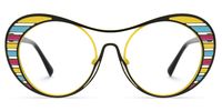 Abital - Aviator Black Eyeglasses | Vooglam Angle View
