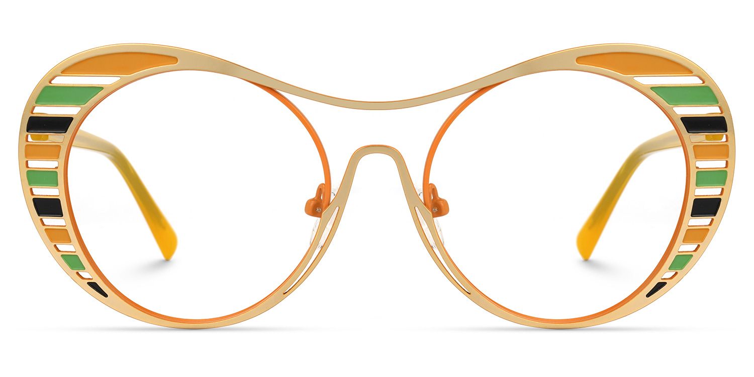 Abital - Aviator Yellow Eyeglasses product detail 2