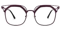 Whitfield - Square Purple Eyeglasses - 1
