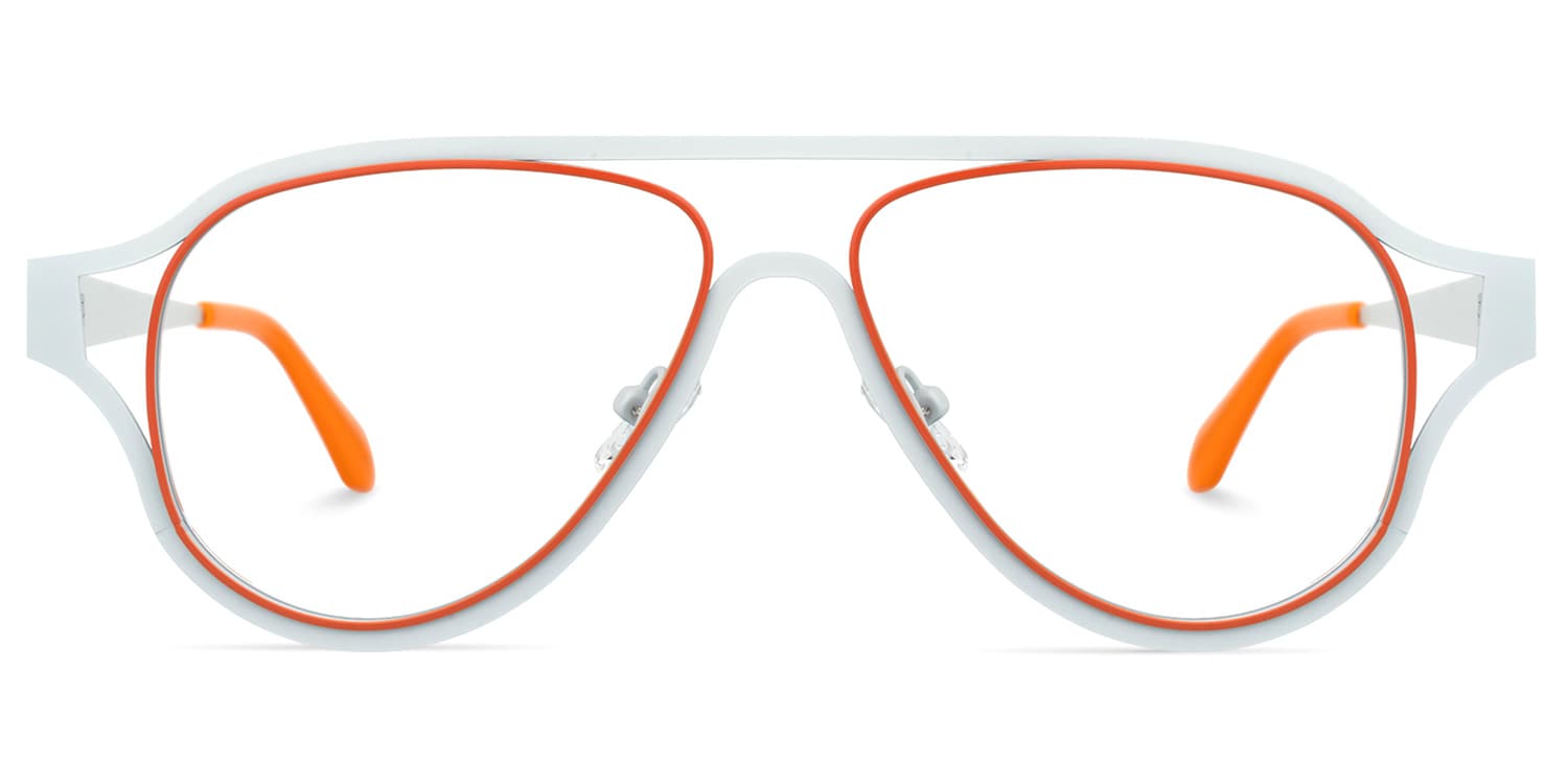 

Abrienda - Aviator White Eyeglasses